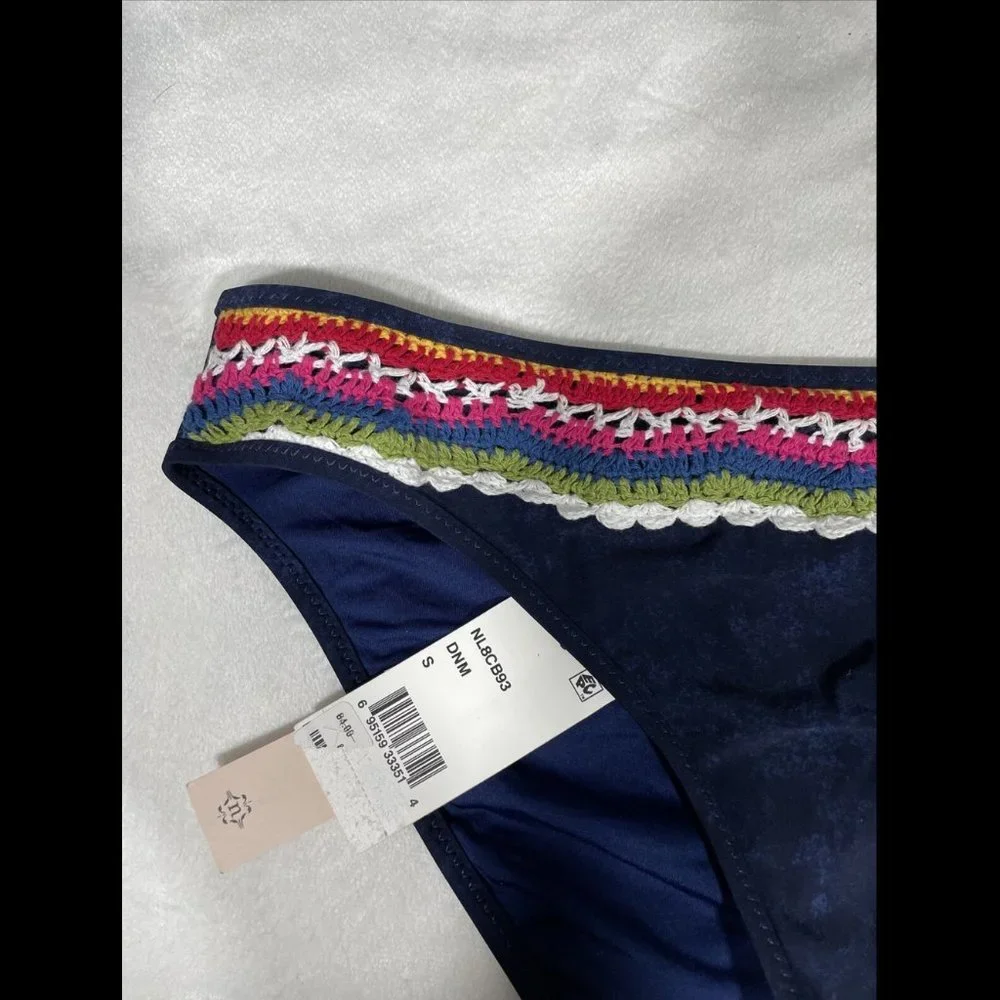 NWT‎ $84 Nanette Lepore Peace Love Charmer Bikini Bottoms [ Small ]